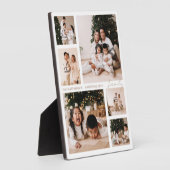 Plaque Photo Simple Script Family Photo Collage Vacances (Côté)