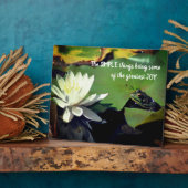 Plaque Photo Simple Thèmes Frog Citation Inspirationnelle (Côté)