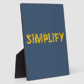 Plaque Photo Simplifier (Côté)