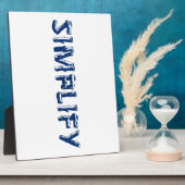 Plaque Photo Simplifier (Côté)