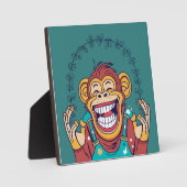 Plaque Photo Singe souriant (Recto)