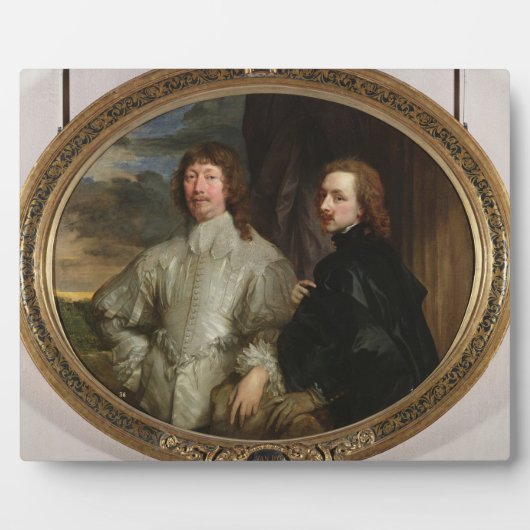 Plaque Photo Sir Endymion Porter (1587-1649) et l'artiste, c. (Devant)