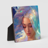 Plaque Photo Sirène aux cheveux chatoyants (Recto)
