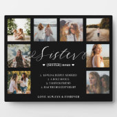 Plaque Photo Sister Définition Script Photo Collage de conserva (Devant)