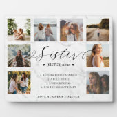 Plaque Photo Sister Definition Script Photo Collage Marbre (Devant)