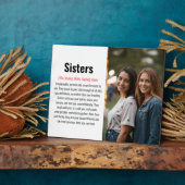 Plaque Photo Sister Memorial Définition Custom Acrylique Keepsa (Côté)