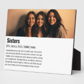 Plaque Photo Sister Memorial Définition Custom Acrylique Keepsa (Côté)