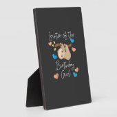 Plaque Photo Sister of the Birthday Girls Sloth B-Day Party T-S (Côté)