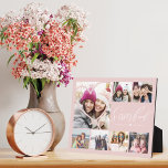 Plaque Photo Sisterhood Script BFFs Heart 7 Photo Grid Collage<br><div class="desc">Un cadeau spécial et mémorable pour vos soeurs. Le design comprend sept photos de montage grille pour afficher vos propres photos d'amis. "Sisterhood" est affiché dans la typographie stylisée. Une simple forme cardiaque est affichée sur l'une des photos. Envoyez un cadeau mémorable et spécial à vous-même et à votre ou...</div>