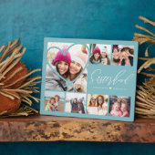 Plaque Photo Sisterhood Script BFFs Heart 7 Photo Grid Collage (Côté)