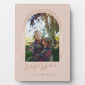Plaque Photo Sisters BFFs Elegant Arch Frame Photo Keepsaké (Devant)