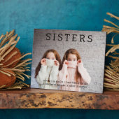 Plaque Photo Sisters Dictionary Définition Fun (Côté)