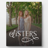 Plaque Photo Sisters Photo Personalized Monogram (Devant)