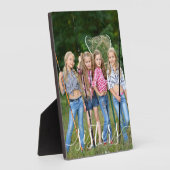 Plaque Photo Sisters Photo White Script Typographie superpositi (Côté)