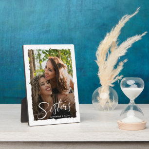 Plaque Photo Sisters Script Photo moderne