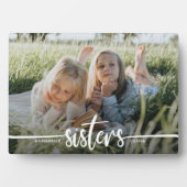 Plaque Photo Sisters Script Photo moderne (Devant)