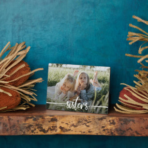 Plaque Photo Sisters Script Photo moderne