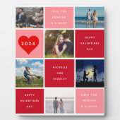 Plaque Photo six photos | Joyeux Valentines Day Grid Sherpa (Devant)