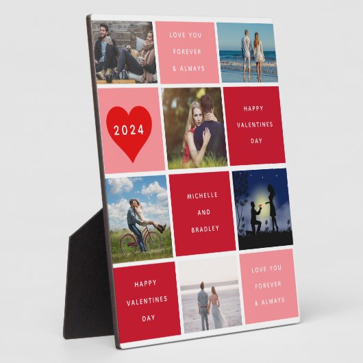 Plaque Photo six photos | Joyeux Valentines Day Grid Sherpa