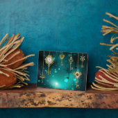 Plaque Photo Skeleton Keys on Green Background (Côté)