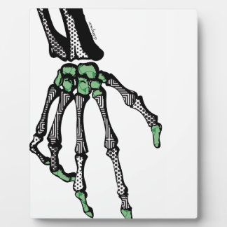 PLAQUE PHOTO SKELETON MAIN DU SORT