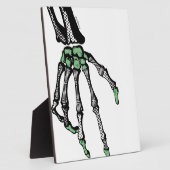 PLAQUE PHOTO SKELETON MAIN DU SORT (Côté)