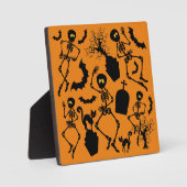 Plaque Photo Skeletons d'Halloween Macabre Dance (Recto)