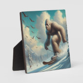 Plaque Photo Ski Bigfoot (Recto)
