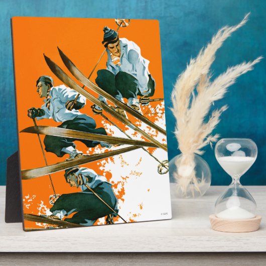 Plaque Photo Ski Jumpers par Ski Weld (Côté)