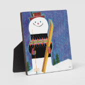 Plaque Photo Skis pour Snowman (Recto)