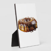 Plaque Photo SlipperyJoe's décadent beignet couvert d'épais bri (Côté)