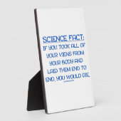 Plaque Photo SlipperyJoe's drôle dire science fait bleu remov (Côté)