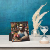 Plaque Photo Sloth Florist (Insitu)