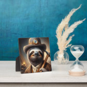 Plaque Photo Sloth Gold Miner (Insitu)