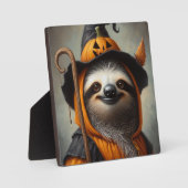 Plaque Photo Sloth Halloween (Recto)