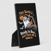 Plaque Photo Sloth Halloween Sloths Cute Bat Vampire Essentiel (Côté)