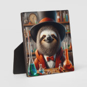 Plaque Photo Sloth Mad Scientifique (Recto)