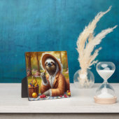 Plaque Photo Sloth Picnic (Insitu)
