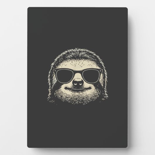Plaque Photo Sloth Wearing Sunglasses Graphic Sloth Shirt Men W (Devant)