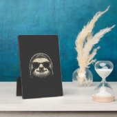 Plaque Photo Sloth Wearing Sunglasses Graphic Sloth Shirt Men W (Côté)