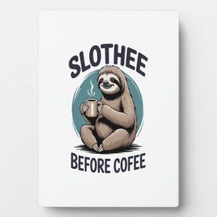 Plaque Photo Slothee avant sublimation du café