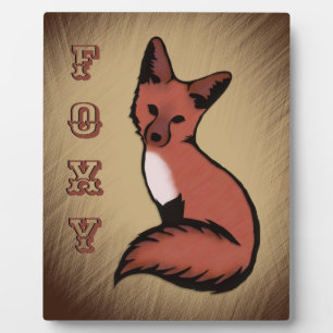 Plaque Photo Sly Foxy Fox personnalisé