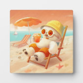 Plaque Photo Smile Dog - Mode Plage Activé (Devant)