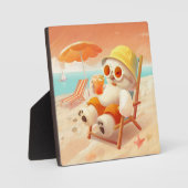 Plaque Photo Smile Dog - Mode Plage Activé (Recto)