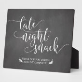 Plaque Photo Snacks de fin de nuit Symbole préféré (Côté)