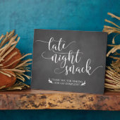 Plaque Photo Snacks de fin de nuit Symbole préféré (Côté)