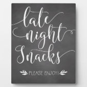 Plaque Photo Snacks de fin de nuit Symbole préféré (Devant)