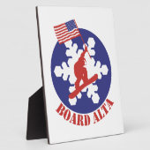 Plaque Photo Snowboard Alta (Côté)