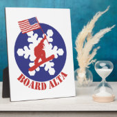 Plaque Photo Snowboard Alta (Côté)