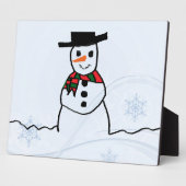 Plaque Photo Snowman (Côté)
